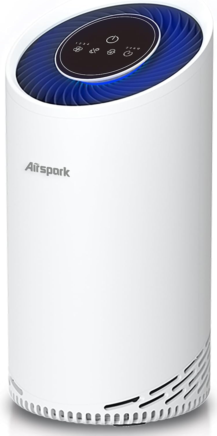 Air Purifiers for Home Bedroom Large Room Up to 2400 Ft² with Ture HEPA Sleep Mode 22dB Night