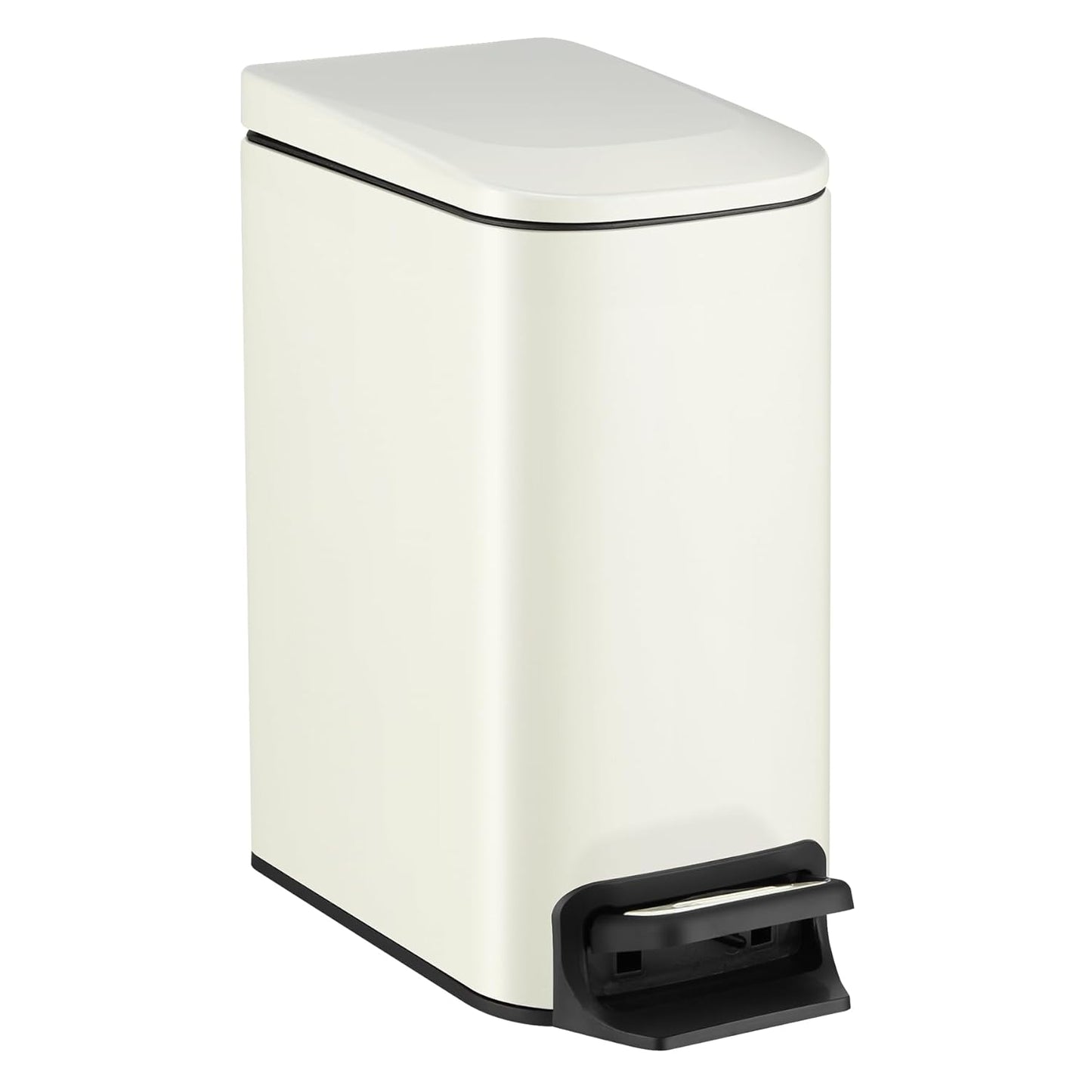TIPGO Slim Bathroom Trash Can with Lid Soft Close, 6 Liter / 1.6 Gallon Stainless Steel Garbage