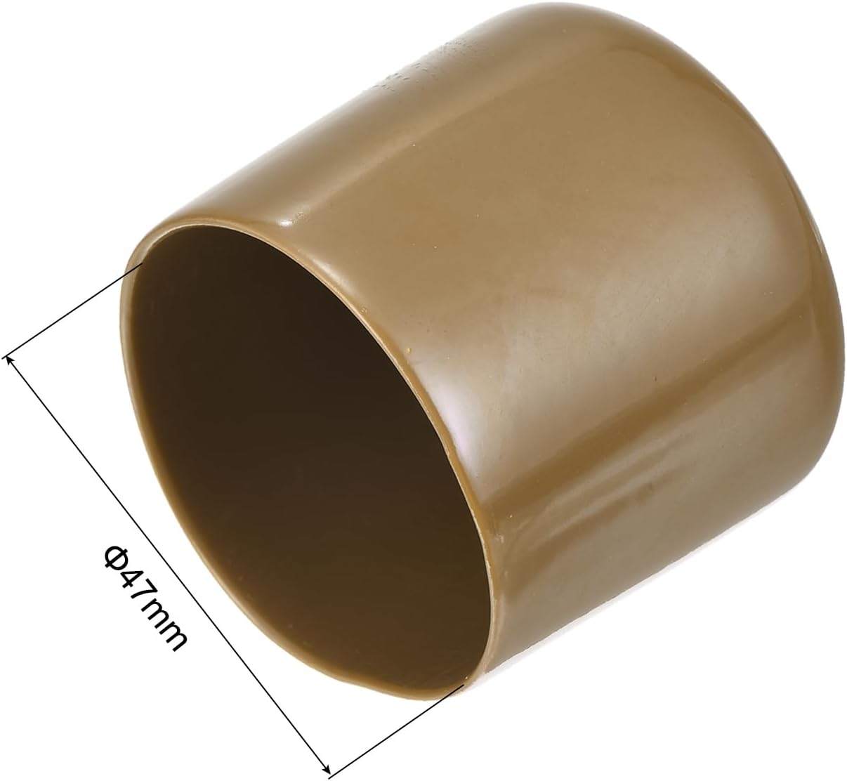 uxcell 20pcs Rubber End Caps 47mm(1 7/8") ID Vinyl PVC Round Tube Bolt Cap Cover Screw Thread