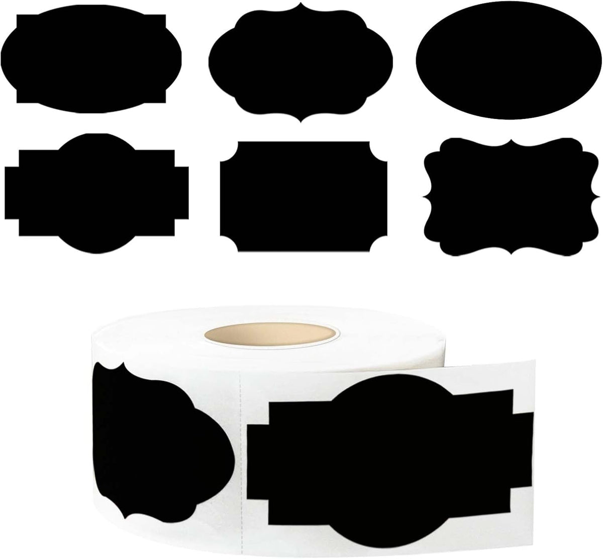 350 PCS Gift Tags Stickers Name Labels Stickers,2" x 1.2" Fancy Shape Stickers Self-Adhesive