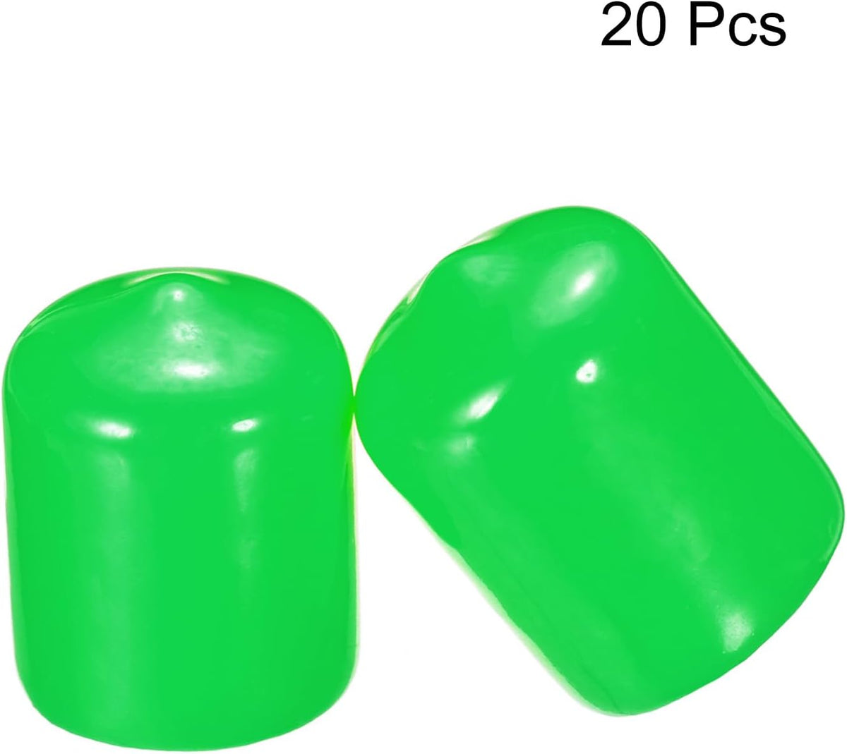 uxcell 20pcs Rubber End Caps 16mm(5/8") ID Vinyl PVC Round Tube Bolt Cap Cover Screw Thread