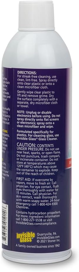 Invisible Glass 91014-2PK 19-Ounce Screen and Plastic Cleaner Protectant and Polish Anti-Fog and