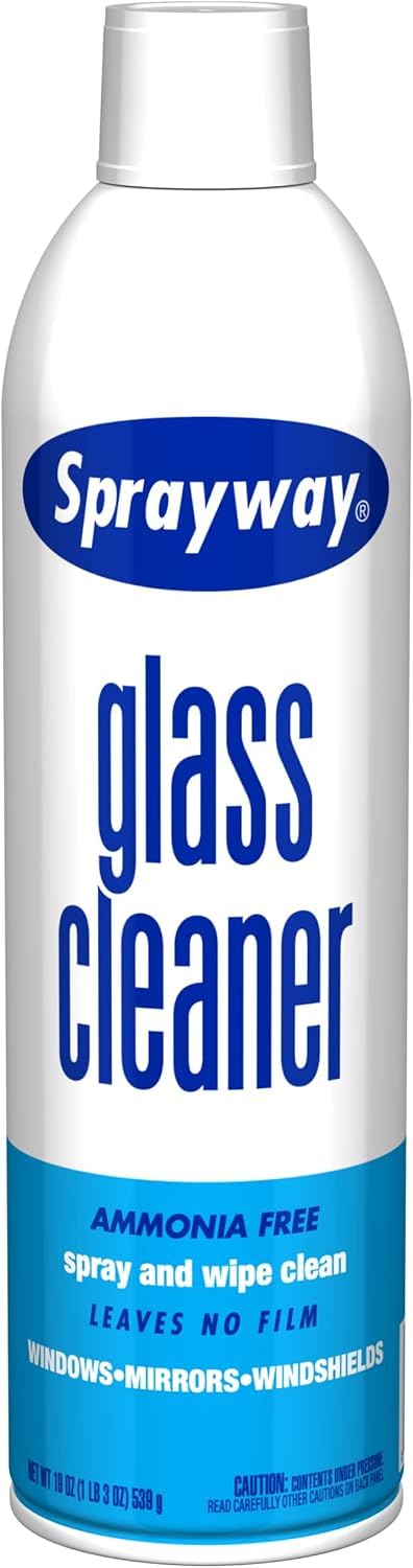 Sprayway Glass Cleaner with Foaming Spray for a Streak-Free Shine for Home and Automotive Use, 19
