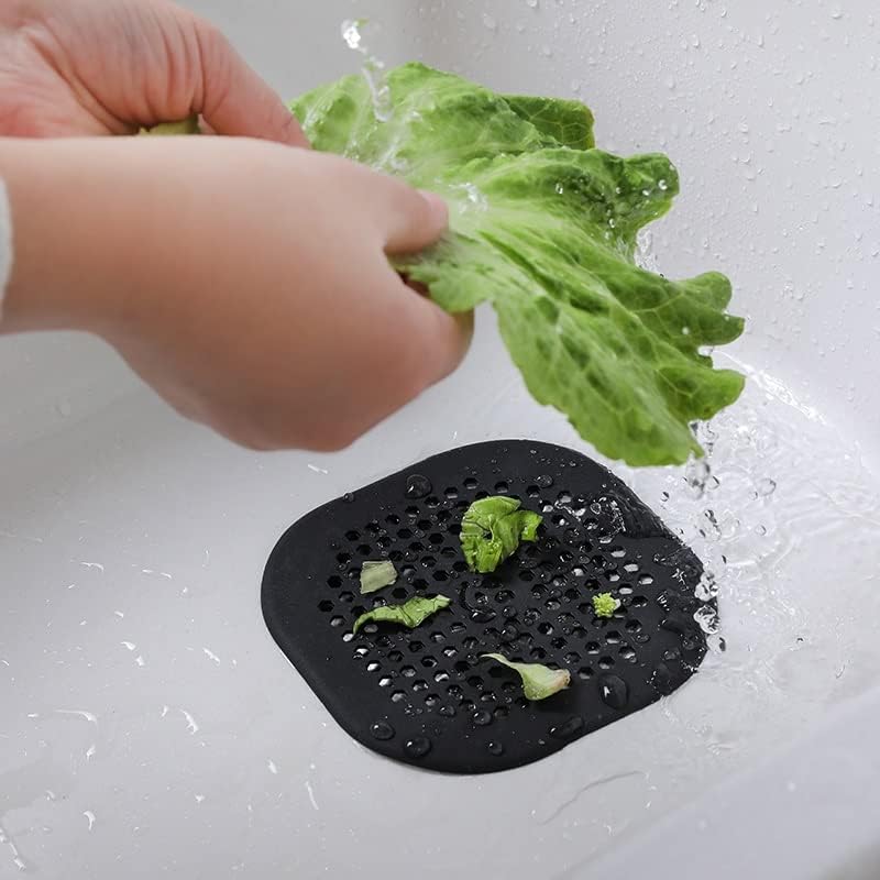 2 Pack Drain Hair Catcher Silicone Drain Protector Bathroom Accessories Hair Stopper Drain Cover
