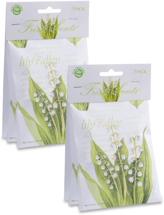 WILLOWBROOK | Fresh Scents Scented Sachet Packet | Lily of The Valley | Air Freshener Bags for