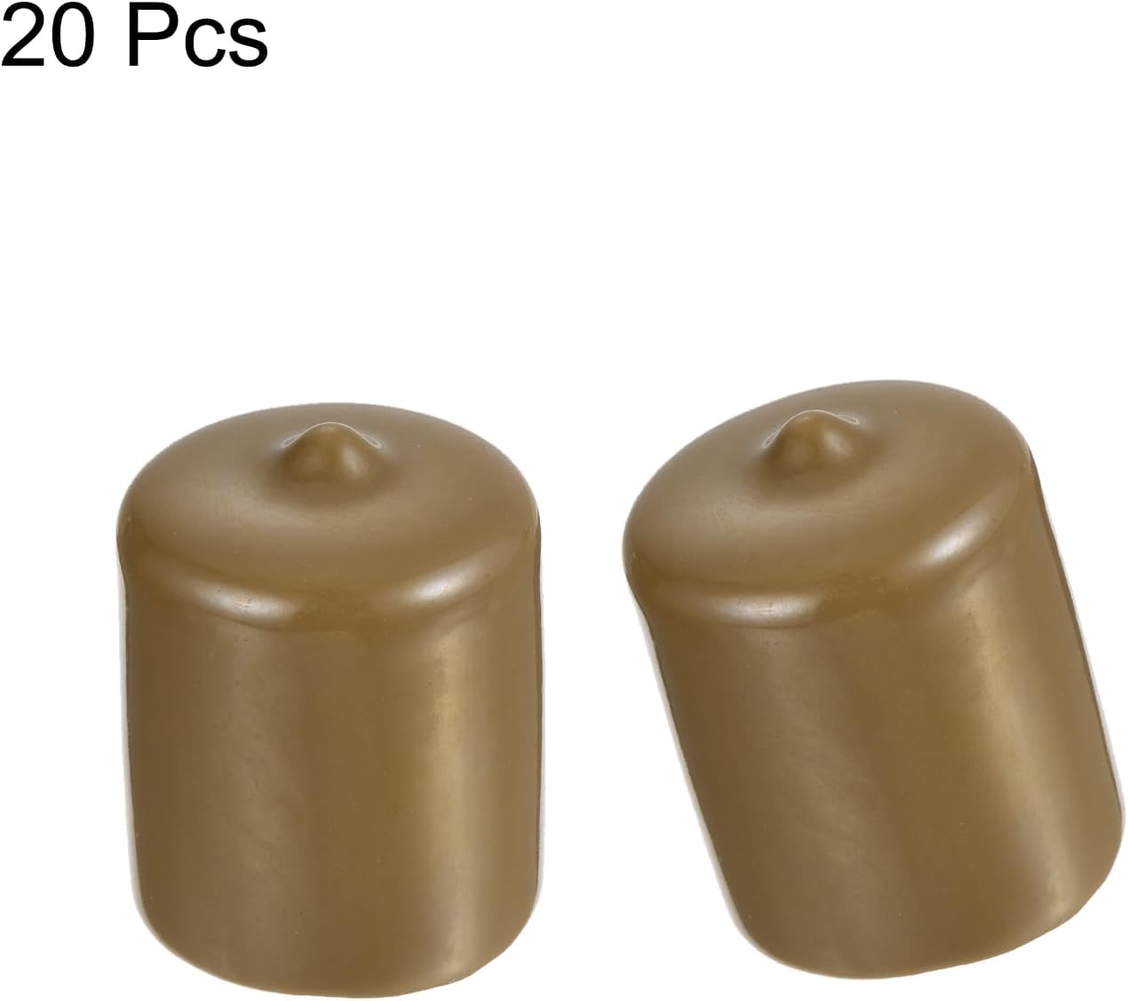 uxcell 20pcs Rubber End Caps 24mm(15/16") ID Vinyl PVC Round Tube Bolt Cap Cover Screw Thread