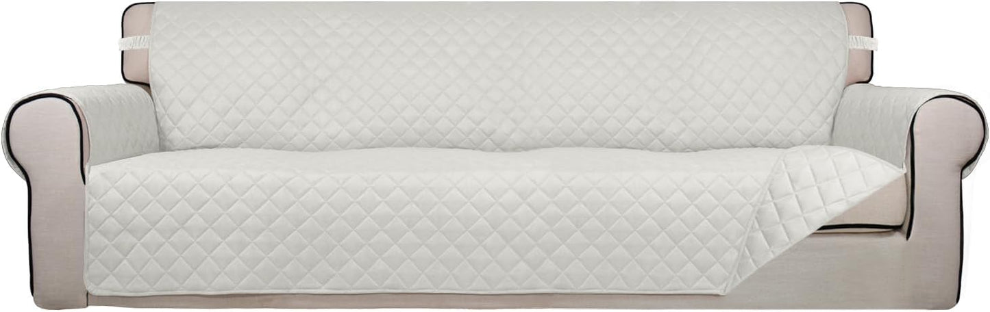 PureFit Reversible Quilted Sofa Cover, Water Resistant Slipcover Furniture Protector, Washable
