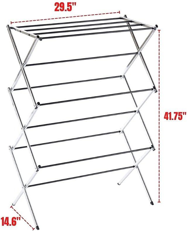 Displays By Jack Portable Collapsible Clothing Dryer Rack, Foldable Drying Rack for Clothes