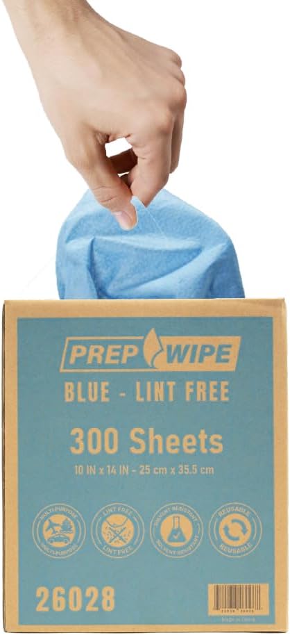Lauco Prep Wipe Lint-Free Towels – Heavy Duty Cloths for Household & Industrial Use, Disposable
