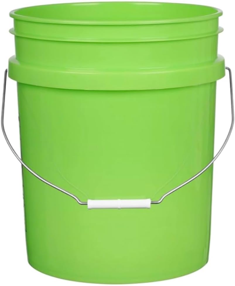 House Naturals 5 Gallon Premium HPDE Plastic Bucket - Made in USA Food Grade Storage Container, BPA