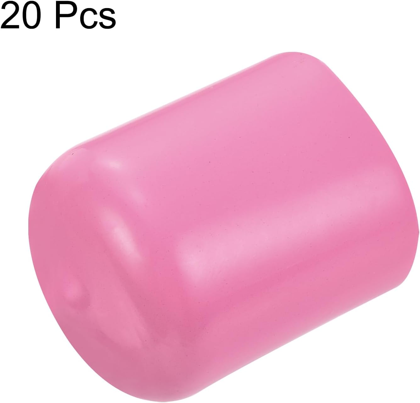 uxcell 20pcs Rubber End Caps 21mm ID Vinyl PVC Round Tube Bolt Cap Cover Screw Thread Protectors