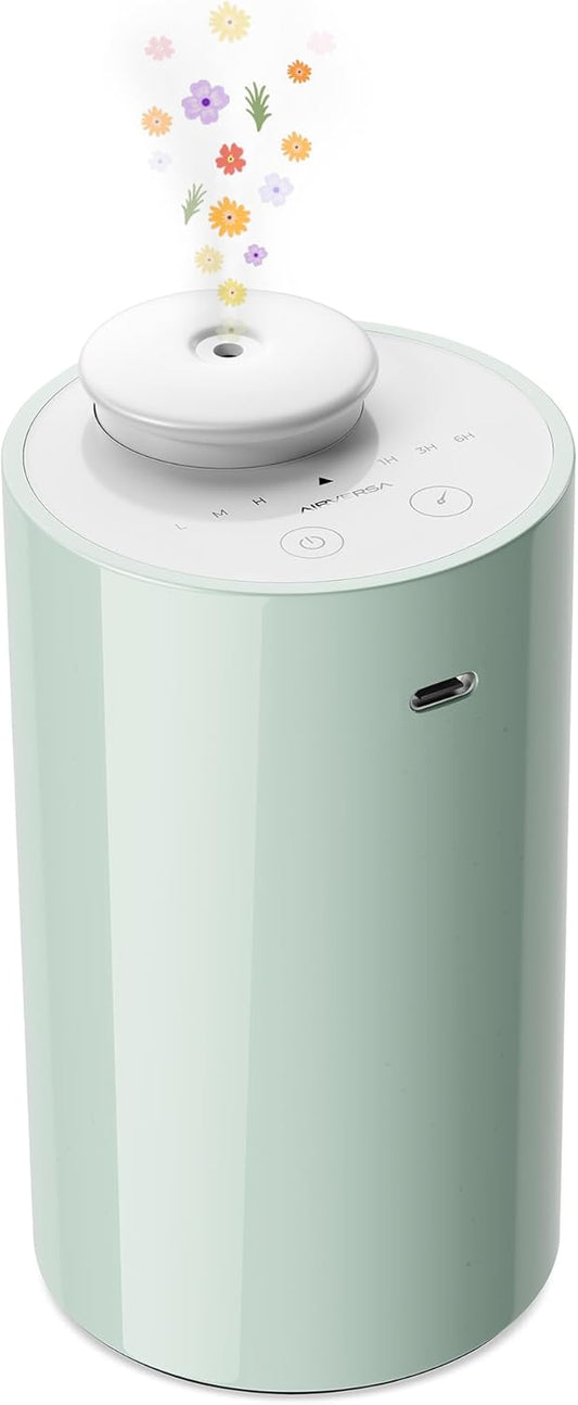 Waterless Diffuser for Essential Oil, Battery Operated Nebulizer, 0.7 Fl.Oz./ 20mL Capacity, Mini