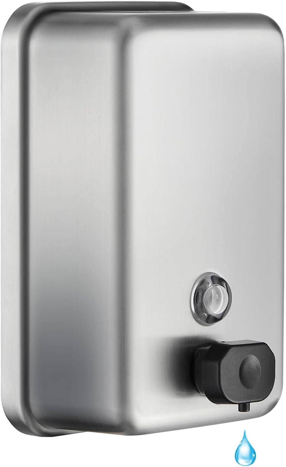 Commercial Wall Mount Soap Dispenser - Stainless Steel Bathroom Hand Soap 38.8oz Liquid - Anti-Leak