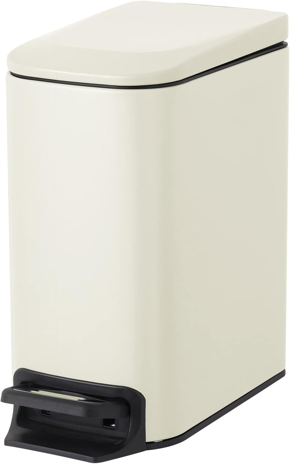 Cesun Small Bathroom Trash Can with Lid Soft Close, Step Pedal, 6 Liter / 1.6 Gallon Stainless