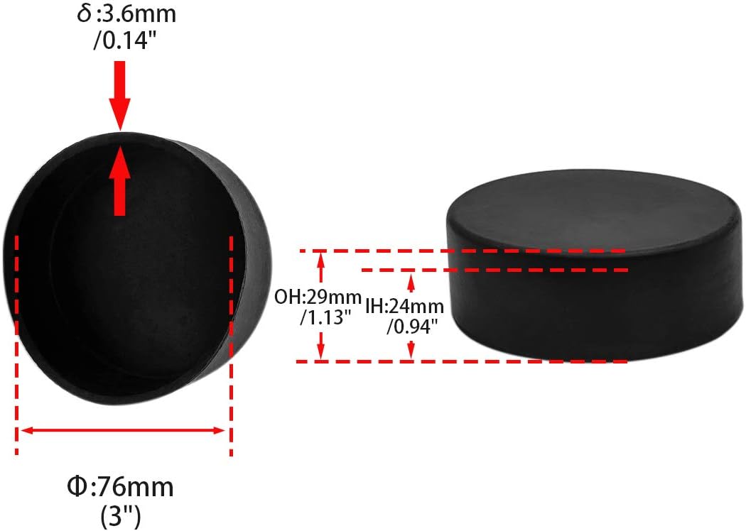 Flyshop Furniture Table Covers Non-Slip Durable Rubber Leg Tips Chair Leg Caps Floor Protector