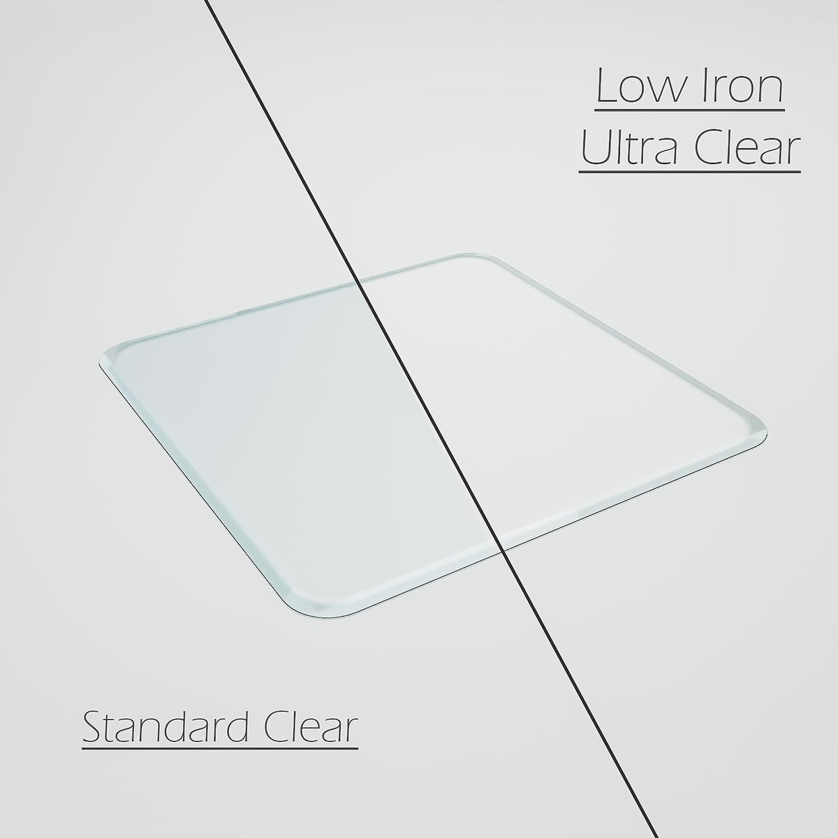 Glass Chair Mat with Exclusive Beveled Edge by Clearly Innovative 1/4” Thick Ultra-Clear Glass