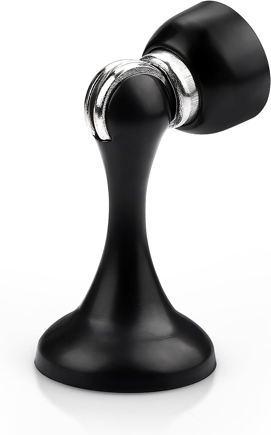 Probrico Black Magnetic Door Stoppers for Bottom of Door, Stainless Steel Magnet Door Catch Door