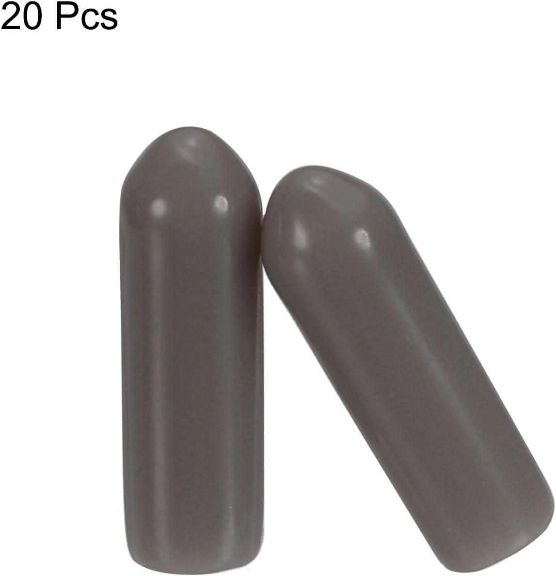 uxcell 20pcs Rubber End Caps 4mm(0.2") ID Vinyl PVC Round Tube Bolt Cap Cover Screw Thread