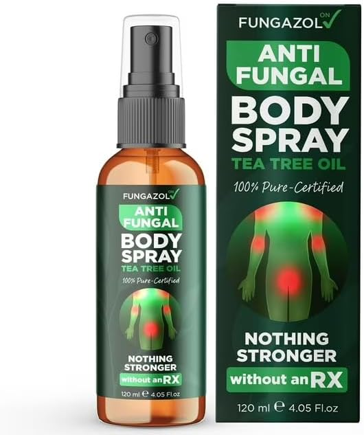 Body Spray with Tea Tree Oil | Fast-Absorbing Antifungal Treatment for Jock Itch, Athlete’s Foot