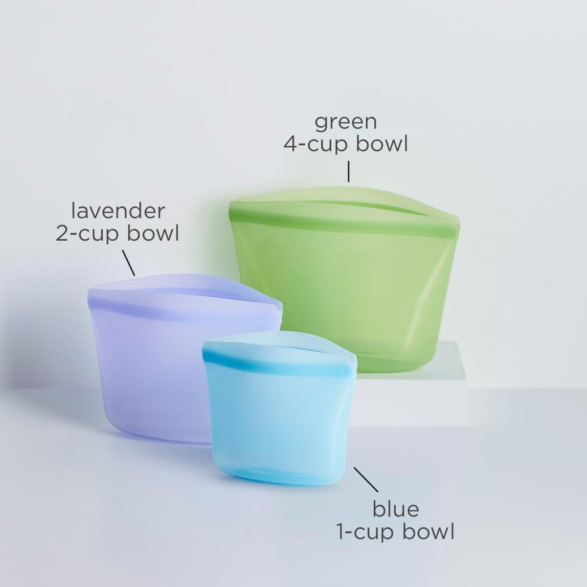 Stasher Premium Silicone Reusable Food Storage Bags, 3-Pack, Multi, Multi-Use Food Storage Bags