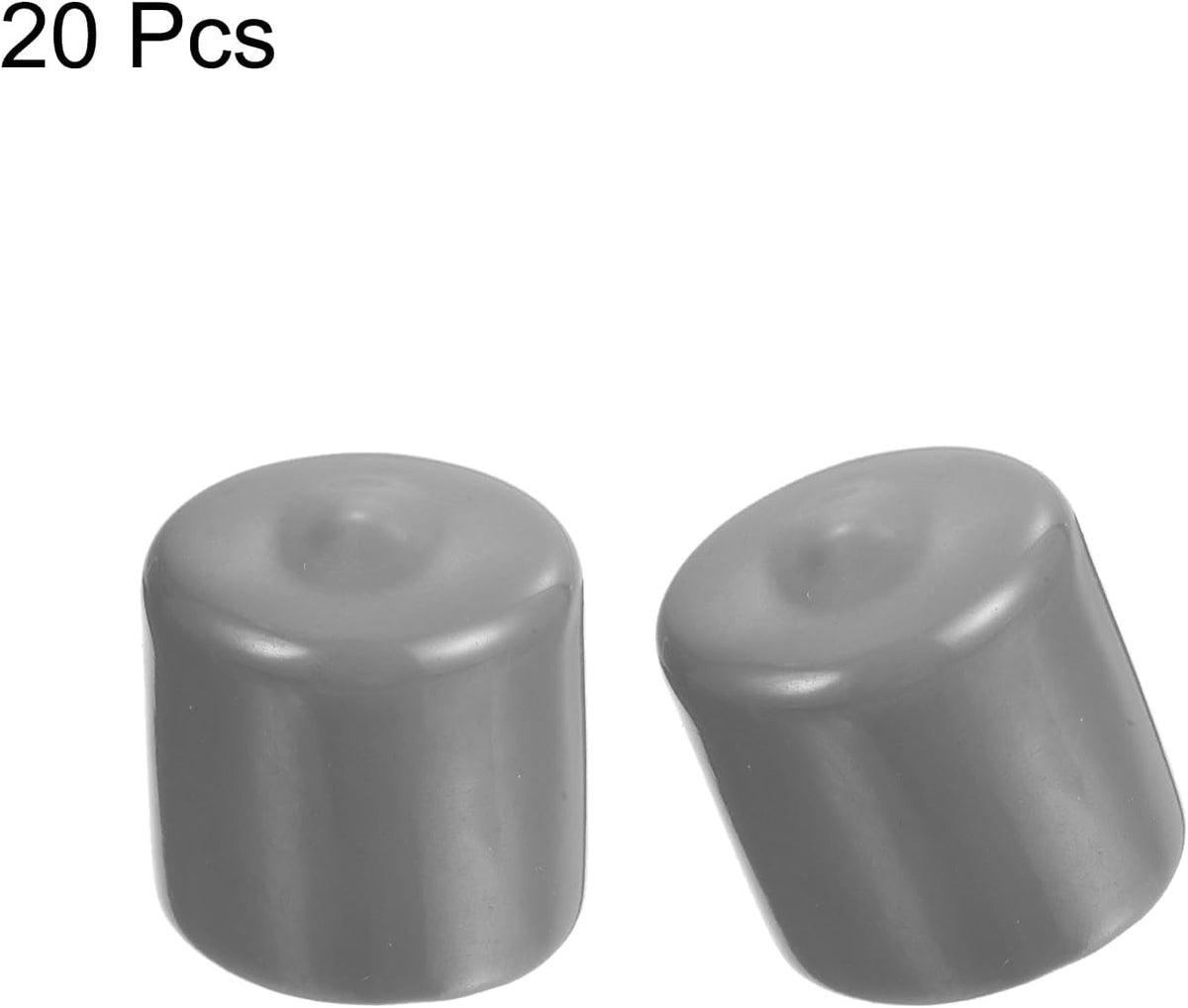 uxcell 20pcs Rubber End Caps Protective Caps 26mm ID Vinyl PVC Round Tube Bolt Cap Cover Screw