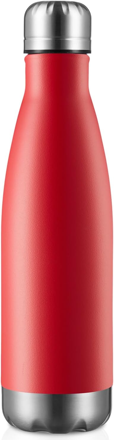 MEWAY 17oz Sport Water Bottle Vacuum Insulated Stainless Steel Leak-Proof Double Wall Cola Shape