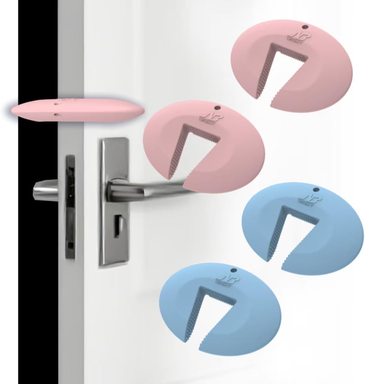 Silicone Door Pinch Guard and Door Slam Stopper, Durable Finger Pinch Guard, Prevents Pinch