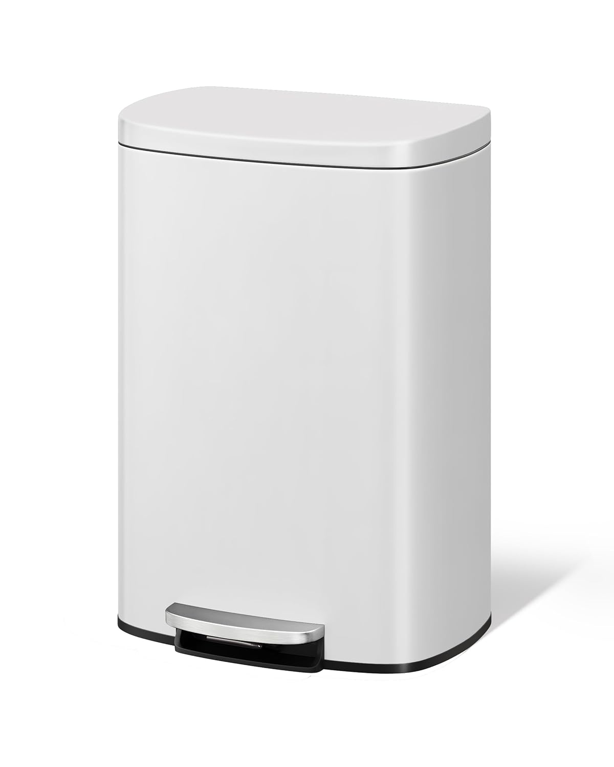 Garvee 13 Gallon / 50 Liter Metal Kitchen Trash Can with Lid, Large Rustproof Garbage Can for