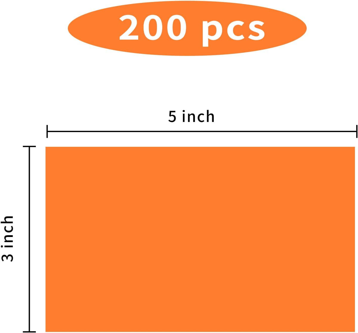 STARLIBOO 3"X5" Rectangle Colored Labels, Removable Moving Labels for Boxes, Permanent Warehouse