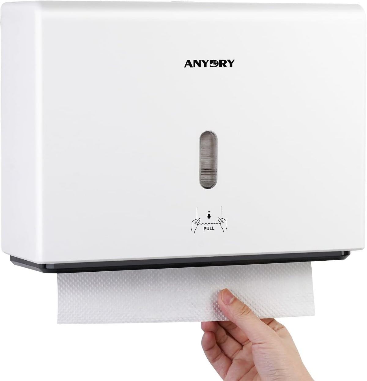 Wall-Mounted Paper Towel Dispenser – Fits Tri-Fold Towels up to 10x3.1 Inches, Holds 200 Sheets