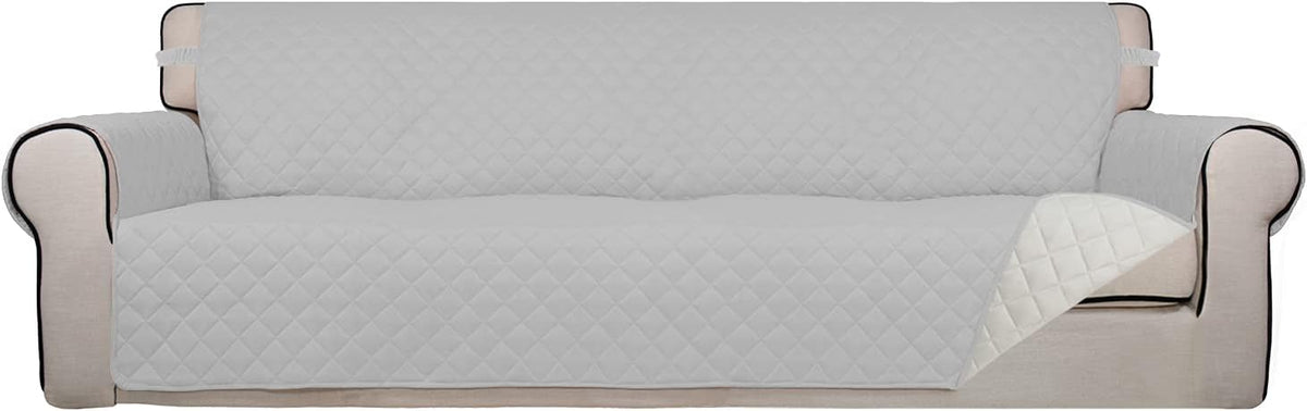PureFit Reversible Quilted Sofa Cover, Water Resistant Slipcover Furniture Protector, Washable