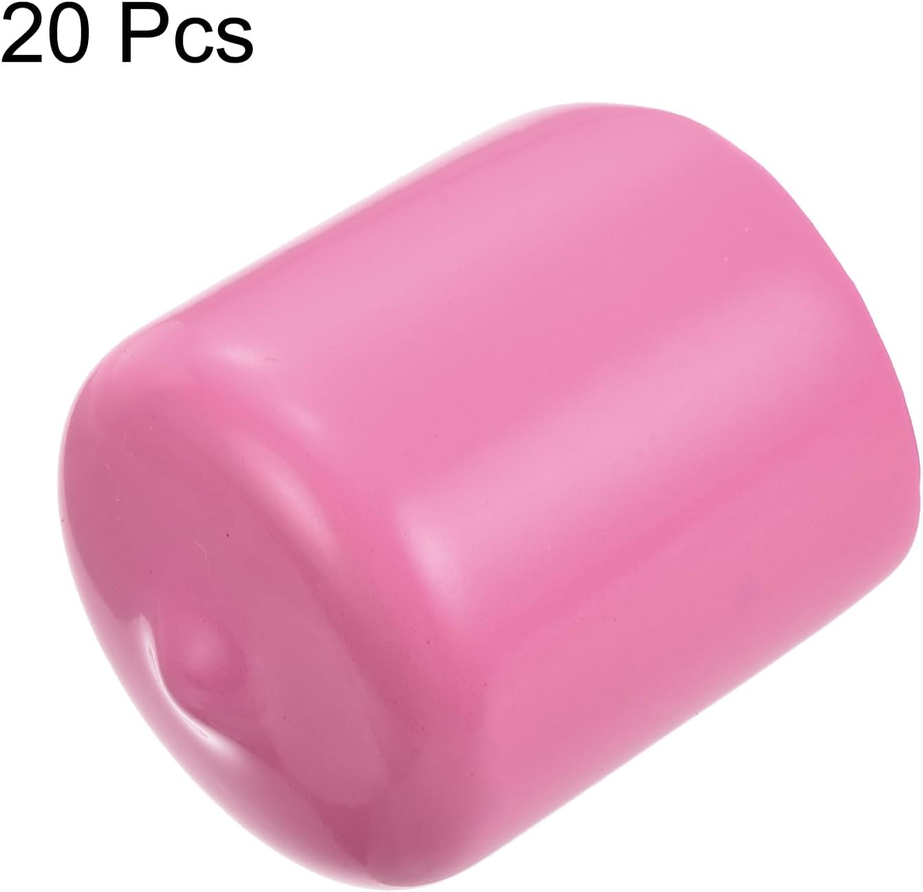 uxcell 20pcs Rubber End Caps 24mm ID Vinyl PVC Round Tube Bolt Cap Cover Screw Thread Protectors