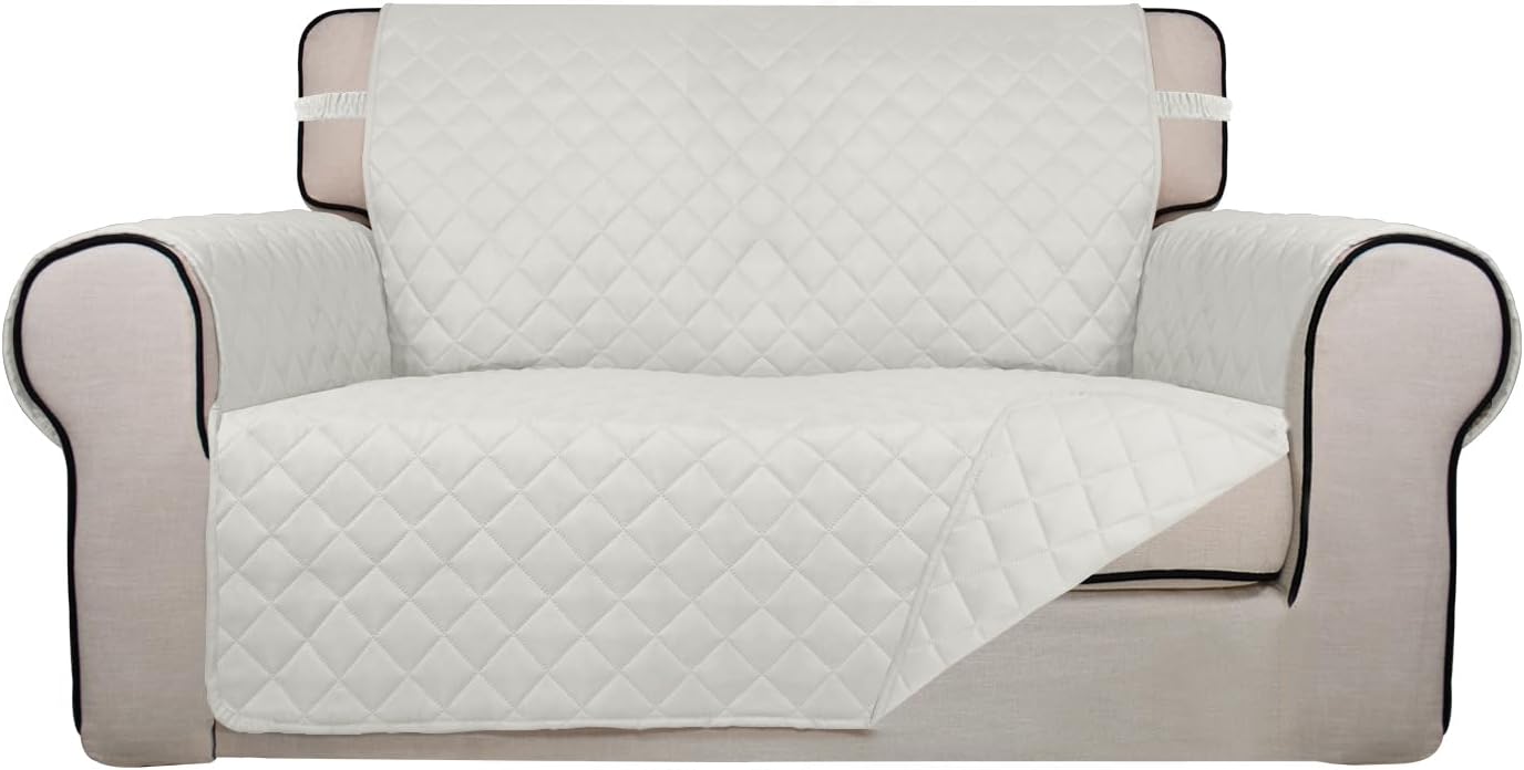 PureFit Reversible Quilted Sofa Cover, Water Resistant Slipcover Furniture Protector, Washable
