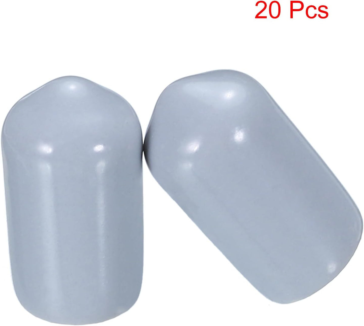 uxcell 20pcs Rubber End Caps 8mm(5/16") ID Vinyl PVC Round Tube Bolt Cap Cover Screw Thread