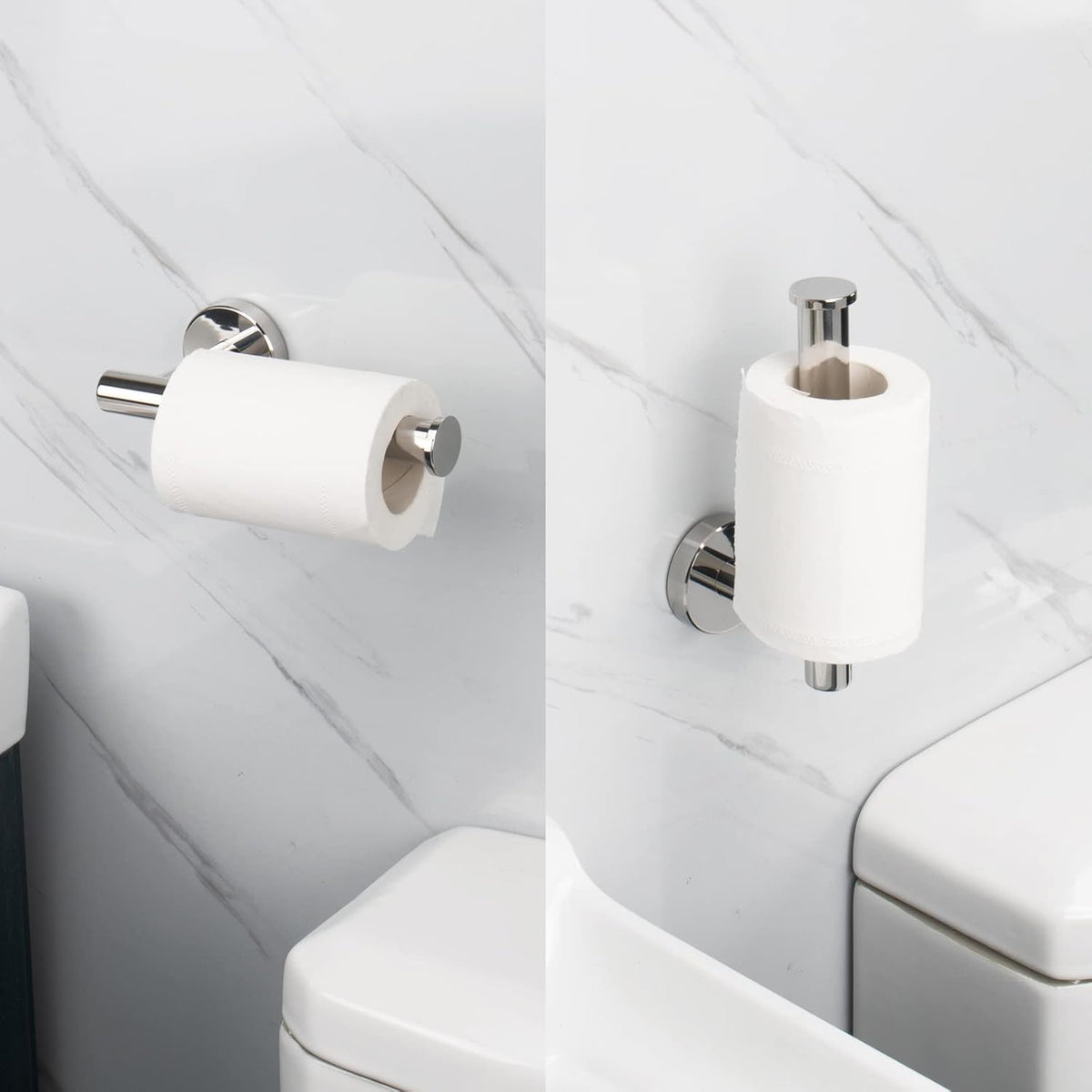 NearMoon Bathroom Toilet Paper Holder, Premium SUS304 Stainless Steel Rustproof Wall Mounted Toilet