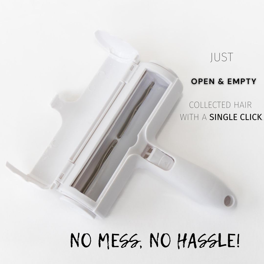 Reusable Pet Hair Remover & Lint Roller – Washable, Portable Tool for Dog & Cat Hair Removal on