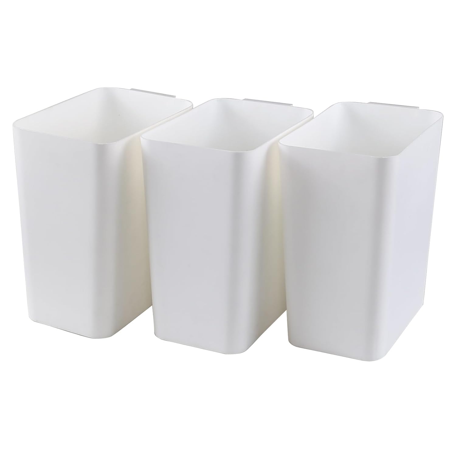 Zopnny 3-Pack 4.5 Gallon Plastic Small Trash Can Wastebasket, Slim Waste Basket for Bathroom
