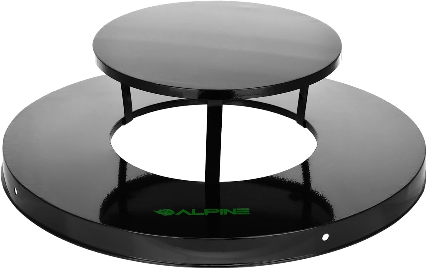 Trash can Lid for Alpine Commercial Outdoor Trash Can - Weather Resistant Round Metal Trash Can