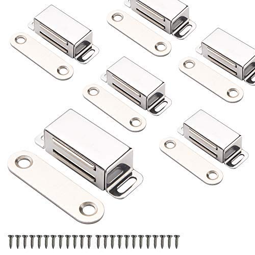 Mousike Cabinet Magnets Magnetic Door Catch Stainless Steel Door Magnet for Kitchen Bathroom