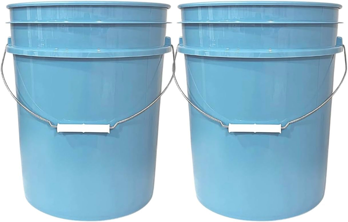 House Naturals 5 Gallon Premium HPDE Plastic Bucket - Made in USA Food Grade Storage Container, BPA