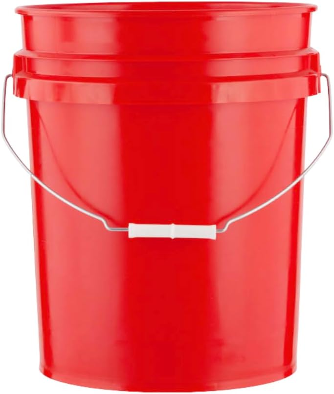 House Naturals 5 Gallon Premium HPDE Plastic Bucket - Made in USA Food Grade Storage Container, BPA
