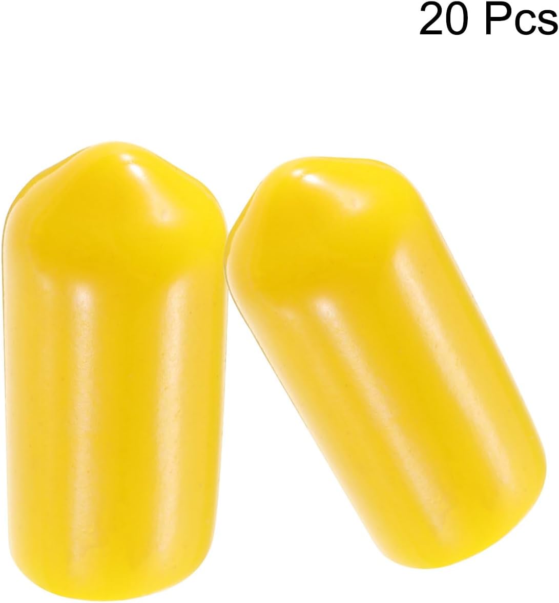 uxcell 20pcs Rubber End Caps 7mm ID Vinyl PVC Round Tube Bolt Cap Cover Screw Thread Protectors