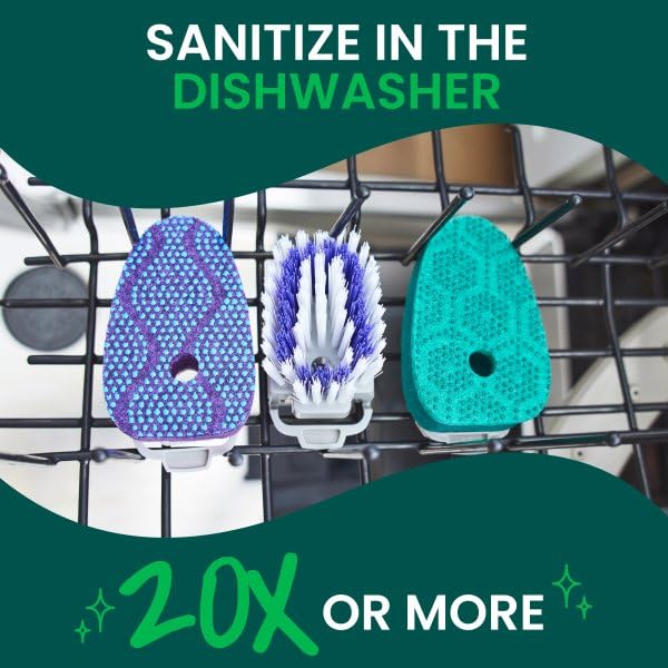 Scotch-Brite Odor Resist Soap Control Dishwand Brush, 1 Cleaning Dish Wand Brush, Precise Soap