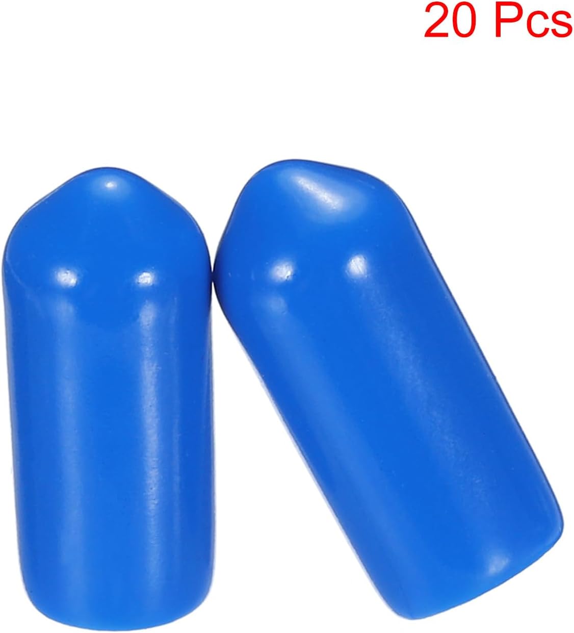 uxcell 20pcs Rubber End Caps 6.5mm ID Vinyl PVC Round Tube Bolt Cap Cover Screw Thread Protectors