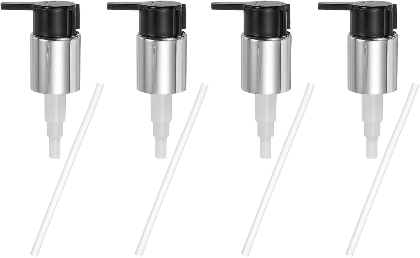 uxcell 4 Pcs Soap Dispenser Pump Heads, Hand Soap Dispensers Top Pumps Replacement Clip-on Pumphead