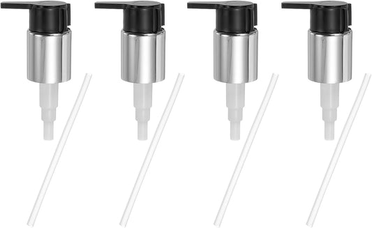 uxcell 4 Pcs Soap Dispenser Pump Heads, Hand Soap Dispensers Top Pumps Replacement Clip-on Pumphead