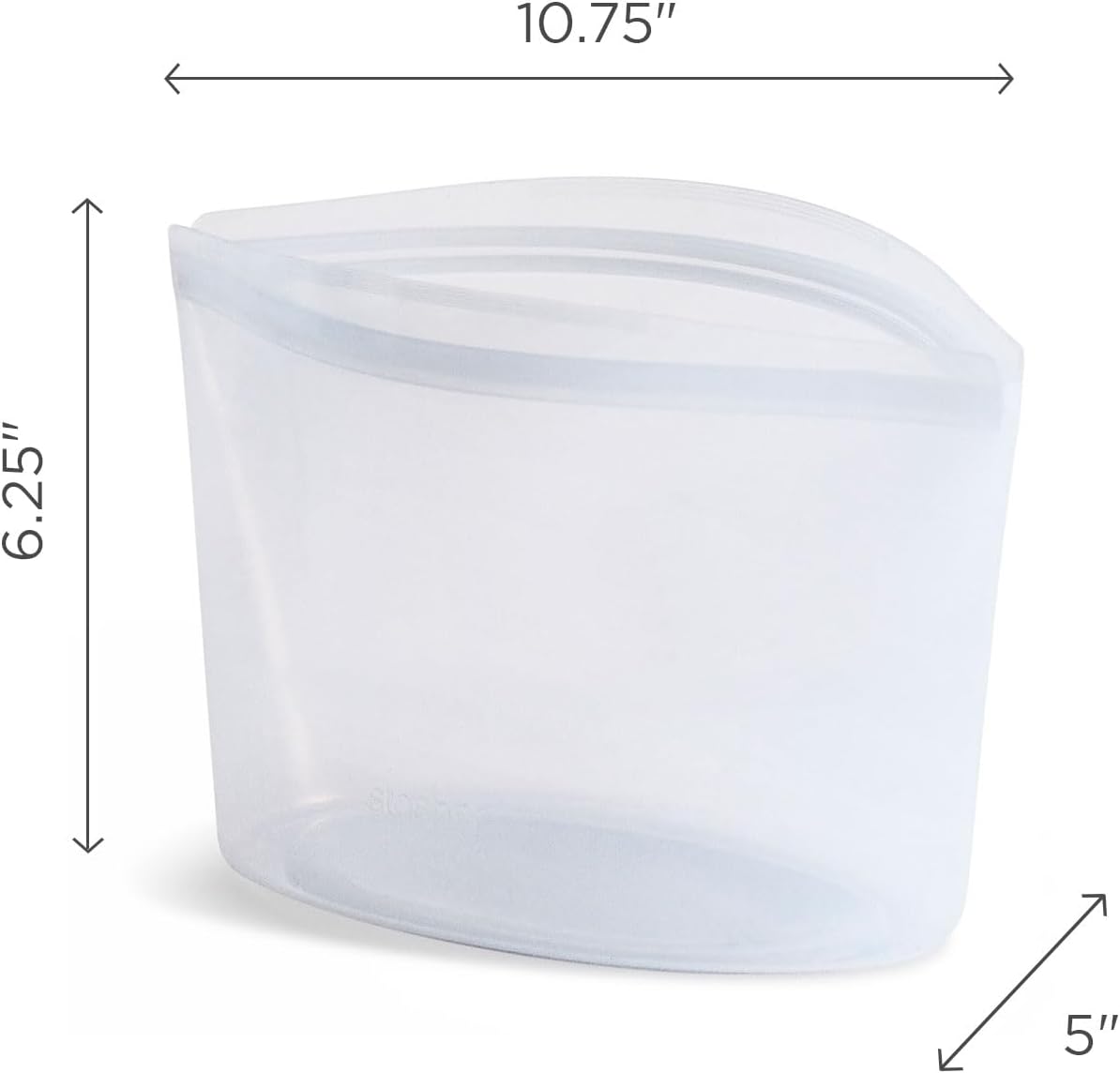 Stasher Premium Silicone Reusable Food Storage Bowl, Red, Microwave, Sous Vide, Dishwasher, Oven