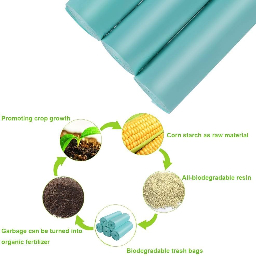 1.2 Gallon Biodegradable Trash Bags Small Trash Bags Unscented Garbage Bags Compostable Wastebasket