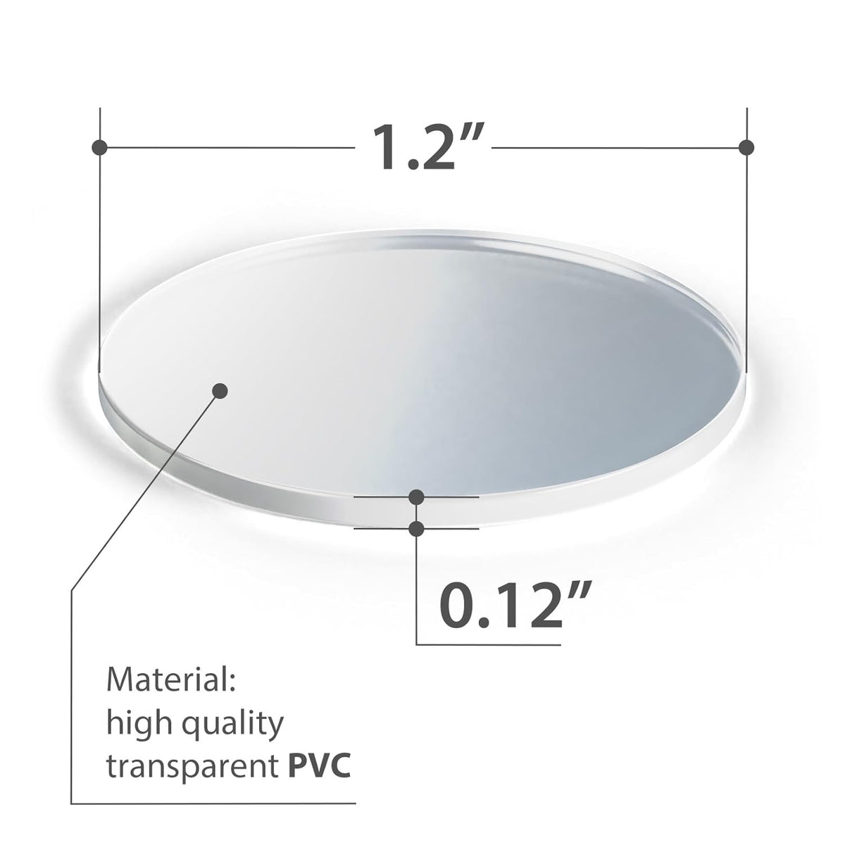 X-Protector Glass Table Top Bumpers - 20 PCS 1.2"- Non-Adhesive Glass Table Top Anti Slip Pads