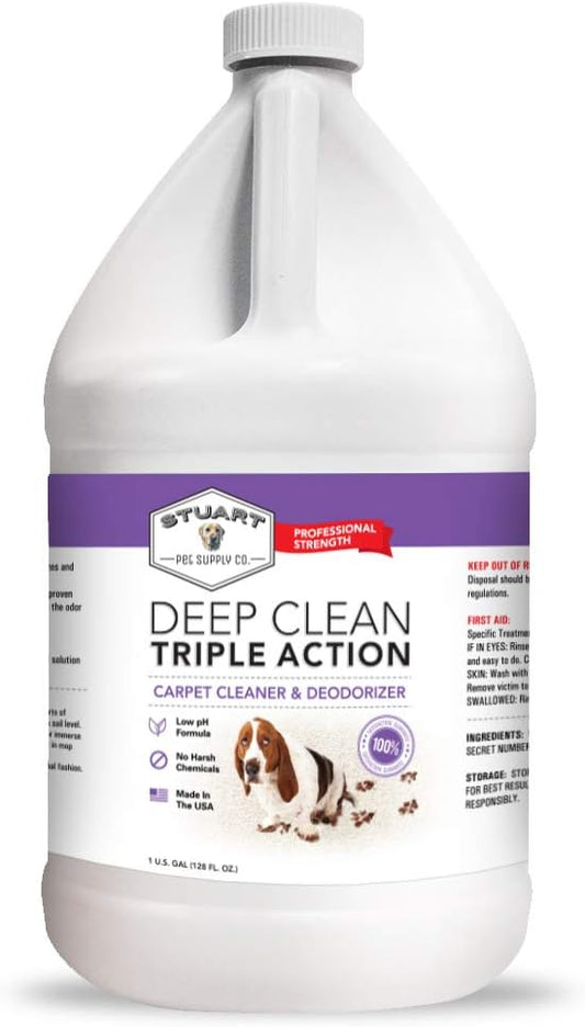 Professional Strength Deep Clean (Gal.) 3X Carpet Cleaner Solution & Deodorizer, Concentrated